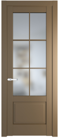   	Profil Doors 3.2.2 (р.6) PD со стеклом перламутр золото